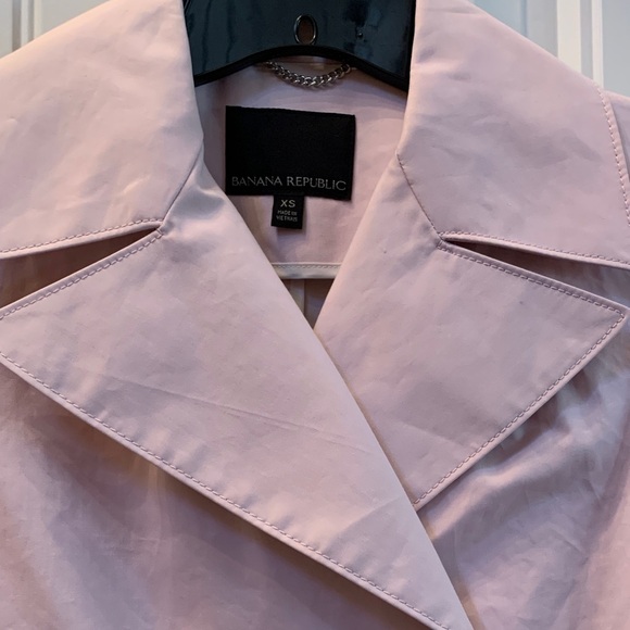 Banana Republic Blush Double-Breasted Trench Coat - Picture 3 of 11